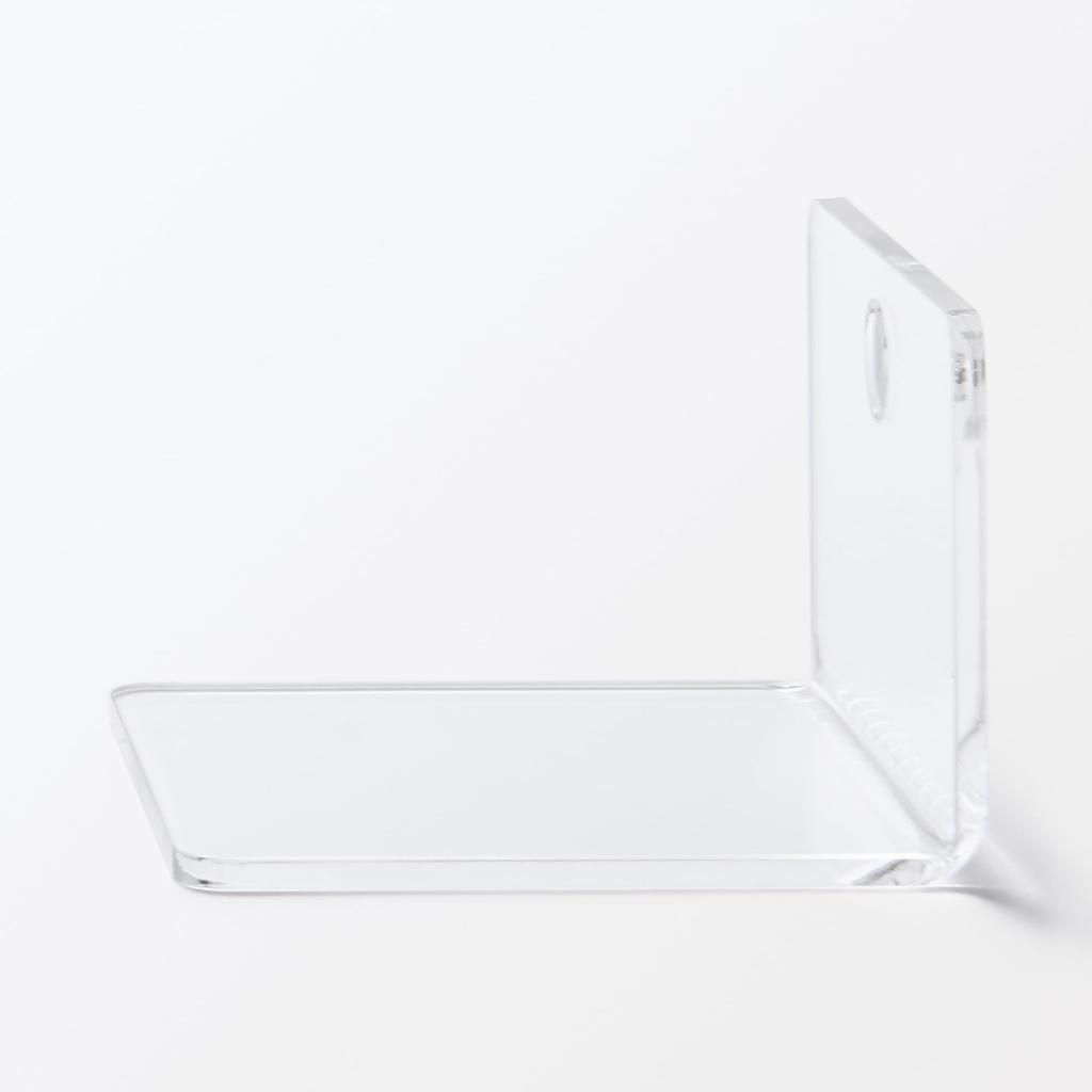 Muji Акриловый настенный дисплей L-образной формы Ш7 Г7 В5 см NDG26A3A