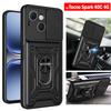 Armor Holder Funda for Tecno Spark 40C 4G Case Cover Slide Camera Protection Ring Stand Shockproof Back Capa Funda