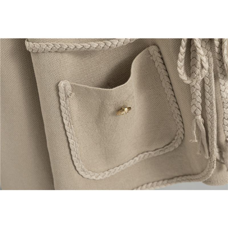 Осенне-зимняя женская маленькая вязаная юбка в парфюмерном стиле из двух предметов, свободная повседневная юбка до середины тела, костюм, юбка-свитер