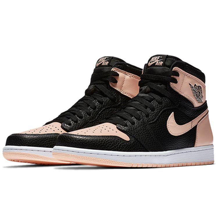 Мужские кроссовки Air Jordan 1 Retro High OG Crimson Tint Pink Black Crimson-Tint-Hyper-Pink-White 555088-081