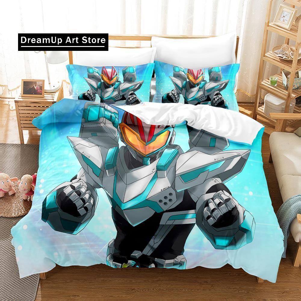 Комплект постельного белья Kamen Rider Geats, односпальная кровать, двуспальная кровать, двуспальная кровать, комплект постельного белья для взрослых и детей, комплект простыней с 3D-аниме