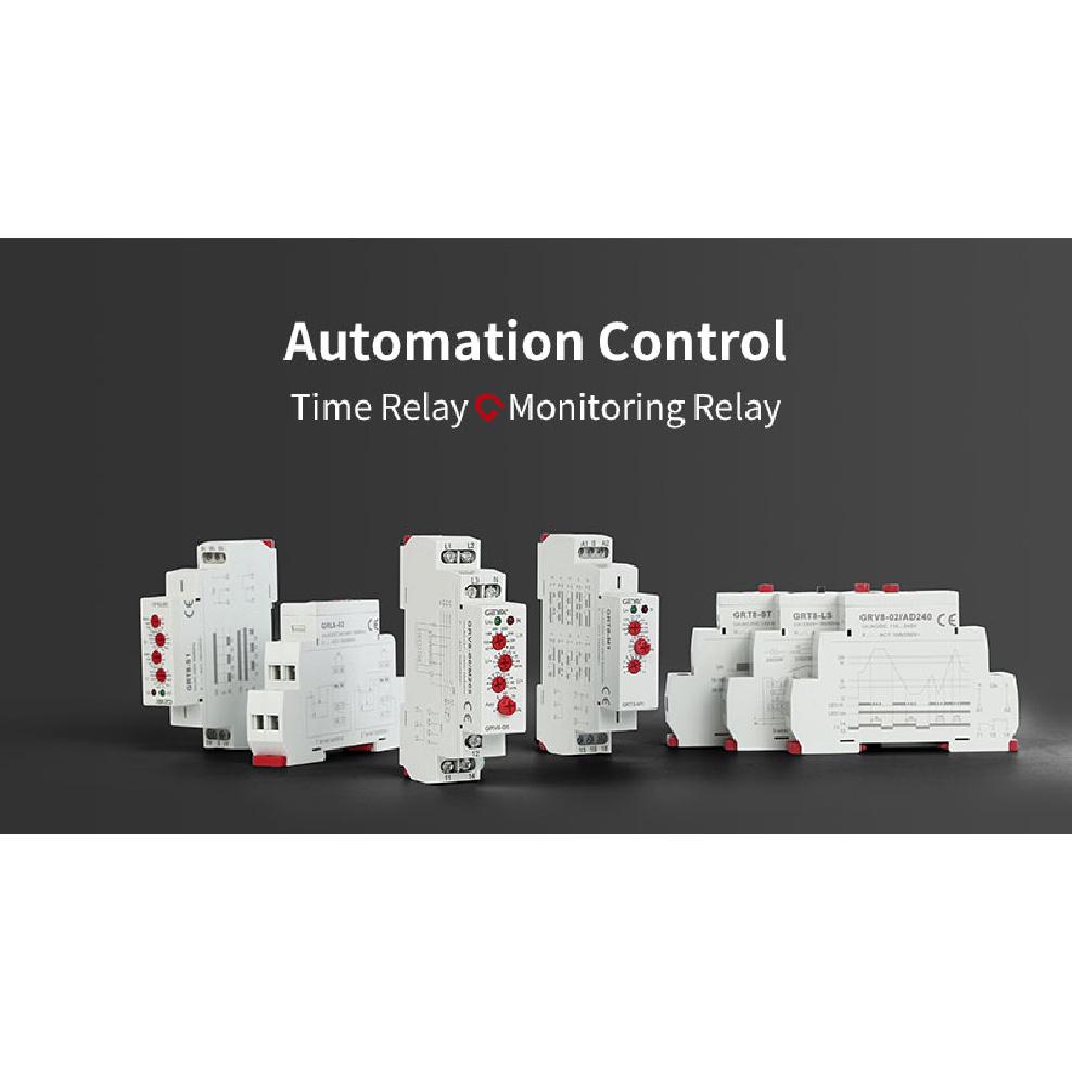 GEYA GR8-208 Auxiliary Relay Intermediate Switch 8A 2SPDT 12V 24V 48V 110V 220V RELAYS Din Rail Module Relays 5
