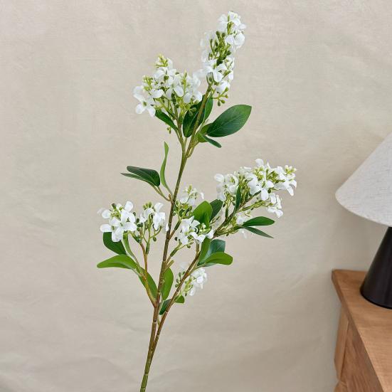 Lilac Delphinium Artificial Flower Realistic Long Stem Fake Lilac Floral Arrangement for Table Centerpieces Home Kitchen Wedding
