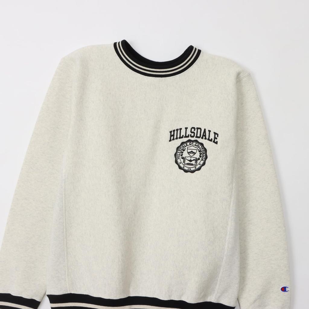 Champion Reverse Crew Neck Long Rubber Weave® Sweatshirt, Sleeve, 11.5oz, Fleece-Lined, Embroidered, Print, C3-A021-817-L