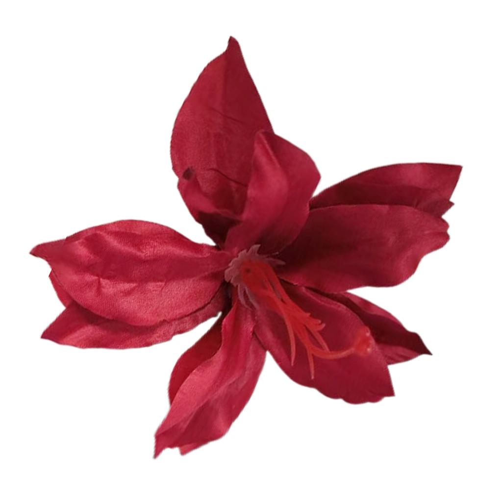Bohemian Unique Flower Shaped Large Hair Clip Artificial Lily Hair Barrettes Hair Adornment Hair Ornaments