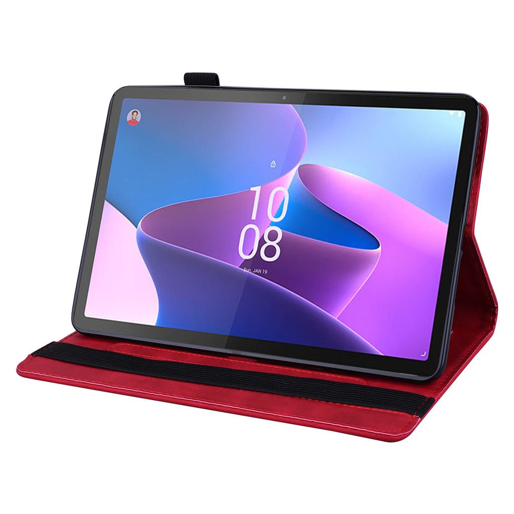 Подходит для планшета Lenovo Tab P12 кожаный чехол, Xiaoxin Pad 11-дюймовый с принтом теленка, матовый, тисненый, с держателем для карт