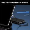 Упаковка из 6 шт. адаптеров-переходников USB4 Type C, преобразователь USB C с поддержкой быстрой зарядки 100 Вт и скорости передачи данных 40 Гбит/с