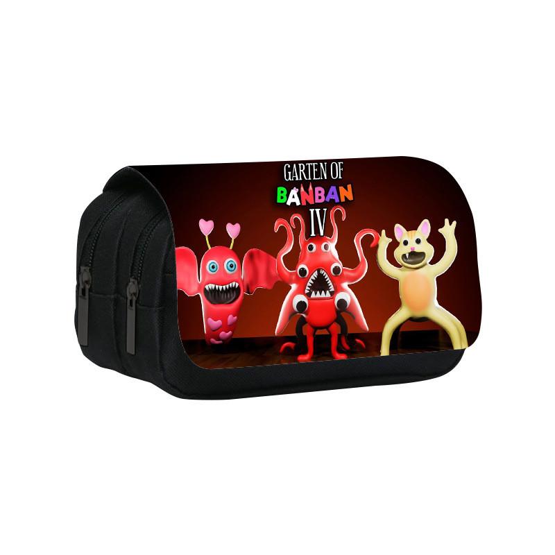 Garten Of Banban3 Double Layer Pencil Case With Nylon Material For Students And Kids