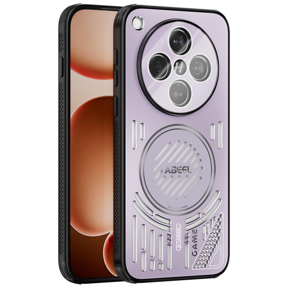 ABEEL For Oppo Find X8s+ 5G Magnetic Case Aluminium Alloy+PC+TPU Hollow Heat Dissipation Phone Cover