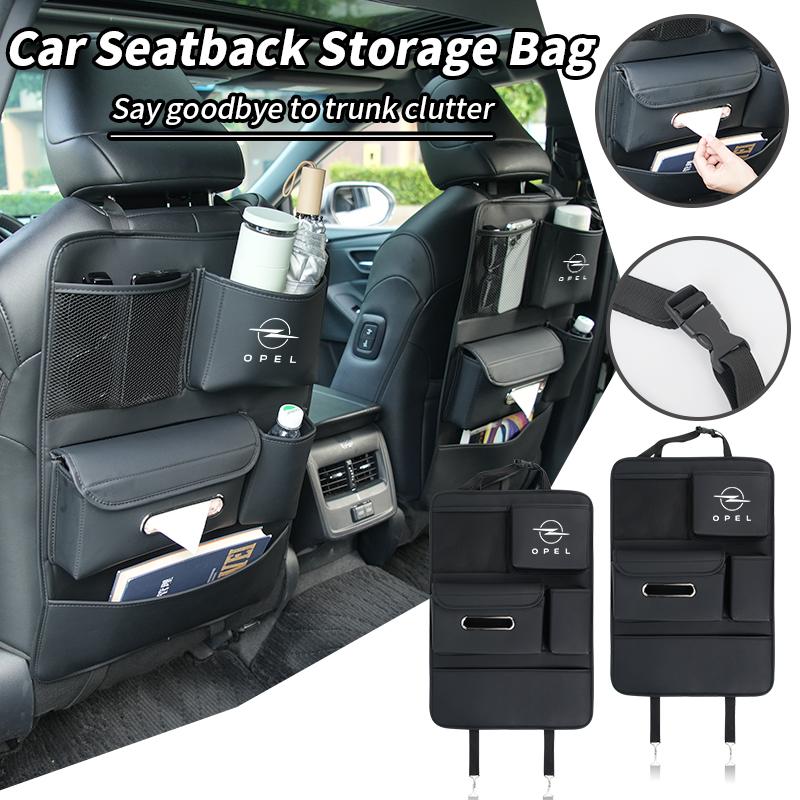 Car Seatback Organizer Anti-Kick Pad Trunk Storage Bag Accessories For Opel Astra Insignia Corsa Zafira Meriva Mokka Vivaro Vect DQ8