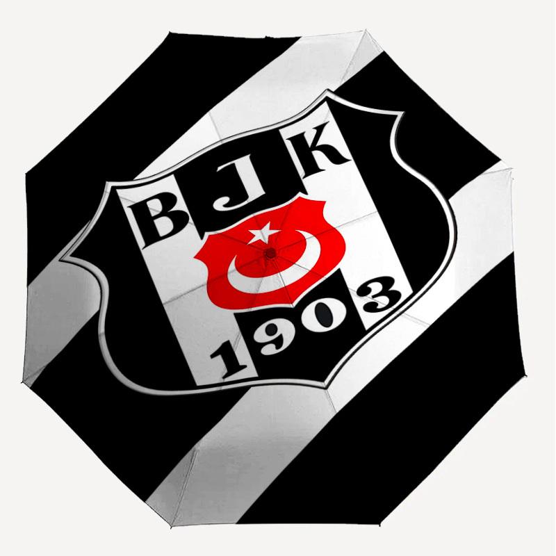 1 шт. BJK 1903 Зонт - 8 ребер усиленный, автоматическое открытие, легкий и прочный, милый модный аксессуар для улицы, пляжа или повседневного использования, пляжный зонт
