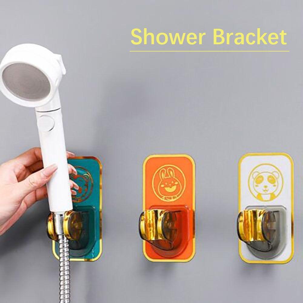Punch-Free Shower Bracket Wall Mounted Shower Head Base Durable Shower Head Stand