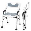 Bath Foldable Nursing Care Bath Load Capacity Shower 4 Height Shower Chair with Nursing Care Bath Chair with Standing No Bath Nursing Made of Aluminum