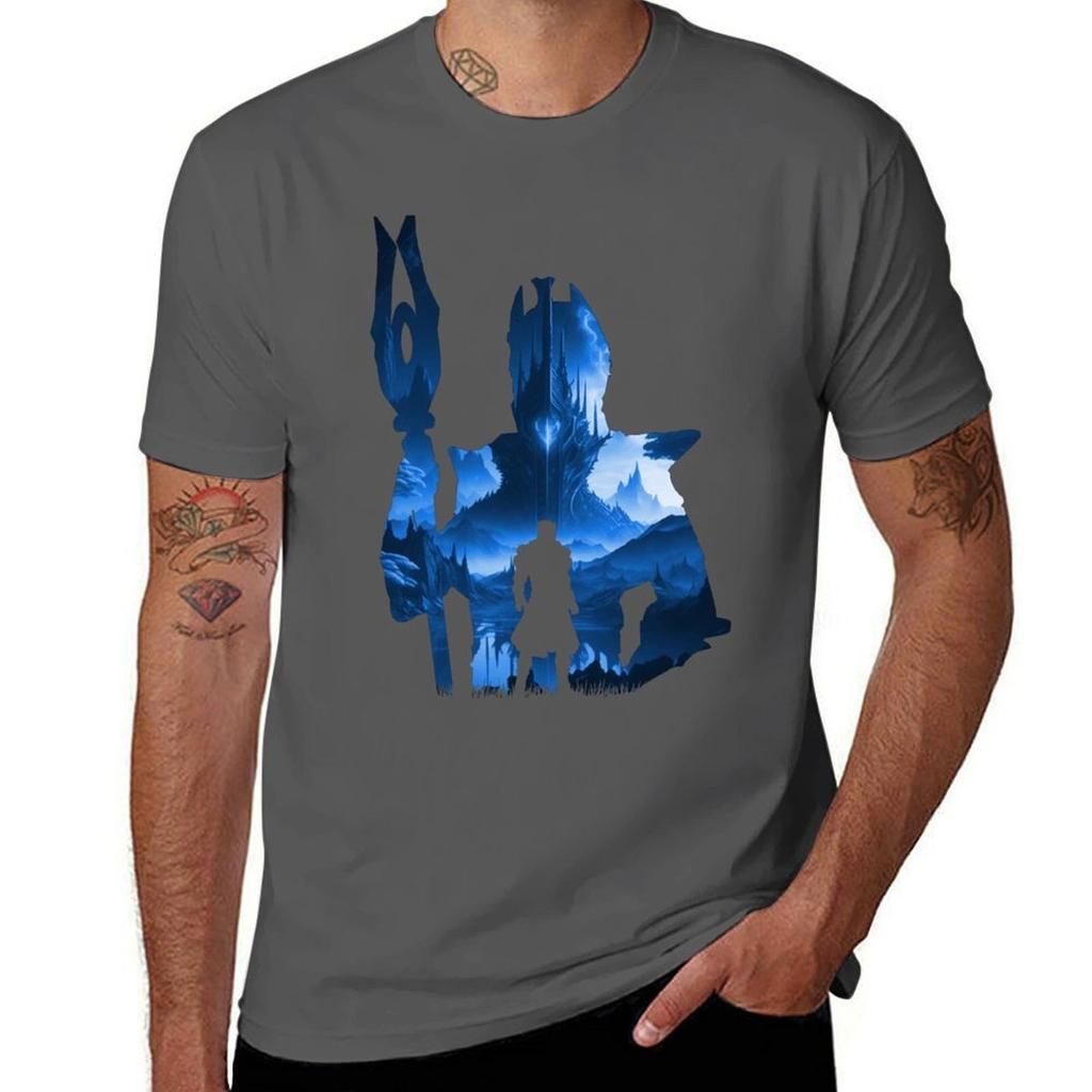 Last Epoch Mage Negative Illusion Tshirt Sun Block Outdoor Tshirt
