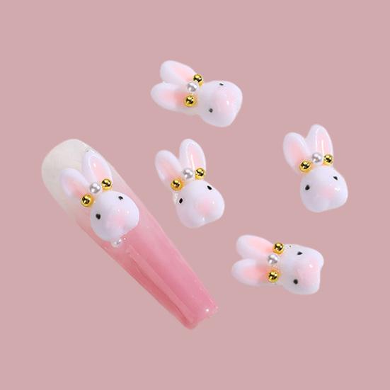 Yousheng 10 шт. украшения для ногтей в виде маленького кролика милые мультяшные украшения для ногтей для красивых и очаровательных аксессуаров для ногтей