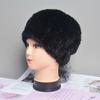Natural Mink Fur Hat for Women New Winter Warm Hats with Balls Luxury Lady Knitted Stretch Real Mink Fur Christmas Hat