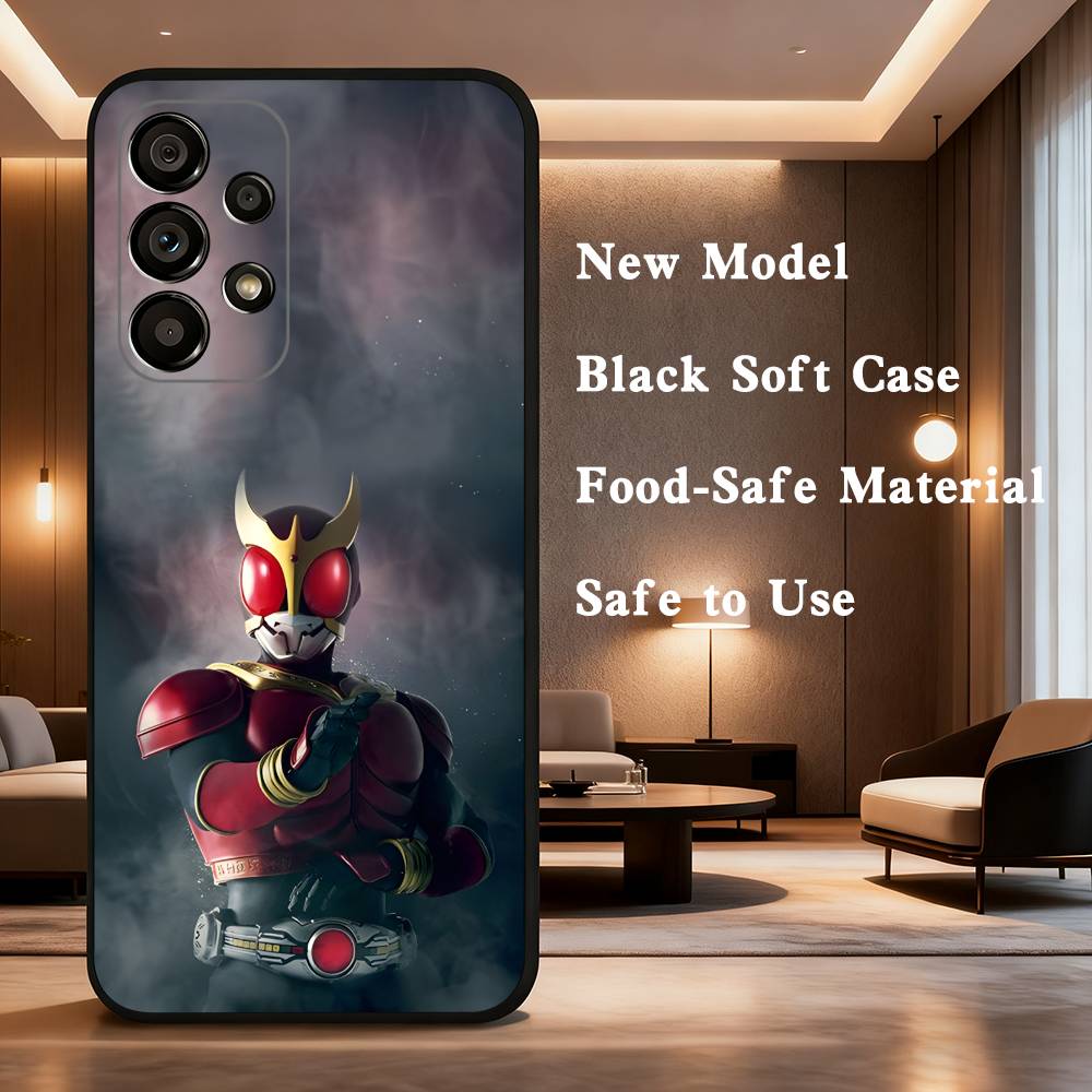 Masked Rider Kamen Rider For Samsung Galaxy A73,31,71,53,32,72,Note,22,41,8,9,52,J7,Soft Black Silicone Cover Case
