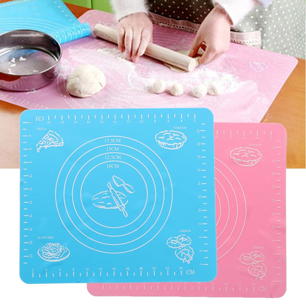 Rolling Cooking Kitchen Silicone Kneading Dough Pad Baking Mat Pastry Rolling Mat Bakeware Liners