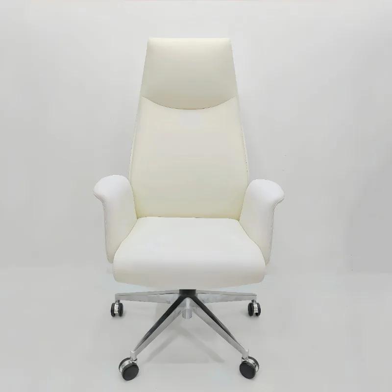 For Oficina giratoria para ordenador, cómoda y moderna silla meditación blanca, muebles ligeros