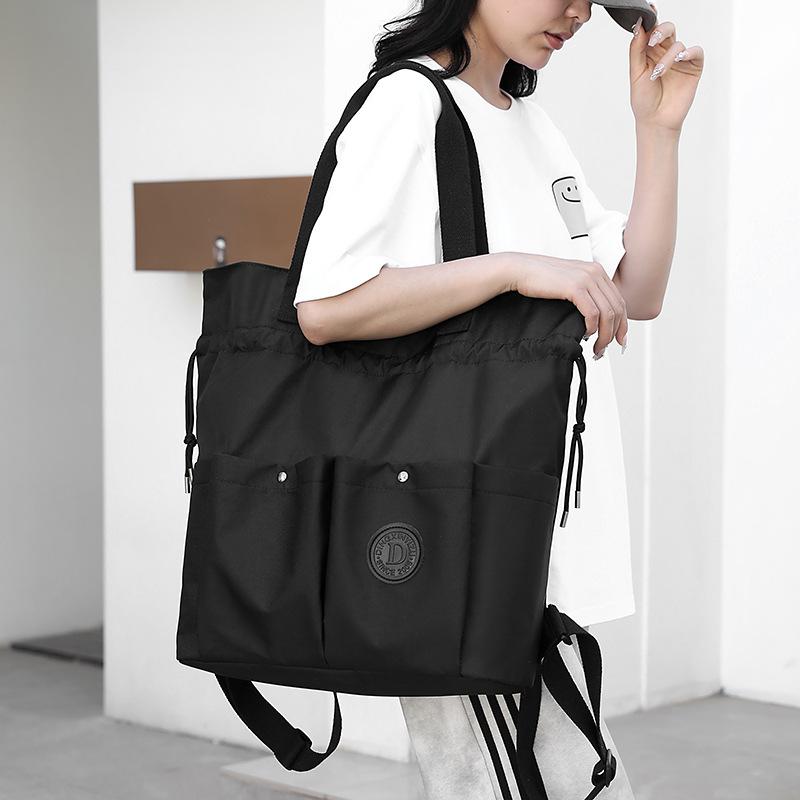 Women's Drawstring Backpack Multifunctional Travel Bag Portable Shoulder Bag Men's Large Capacity Backpack