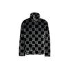 Adidas Originals Fw22 All Over Logo Print Zip-Up Fleece Jacket Unisex Jackets Black HR3453