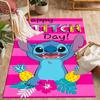 Lilo & Stitch Paradise Carpet Design for Hallway Game Room Playrooms Dormitory Anti-slip Rug Office home decor Perfect Birthday/Christmas Gift Idea