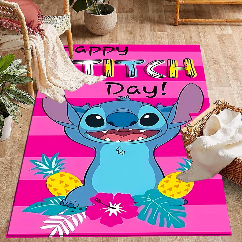 Lilo & Stitch Paradise Carpet Design for Hallway Game Room Playrooms Dormitory Anti-slip Rug Office home decor Perfect Birthday/Christmas Gift Idea