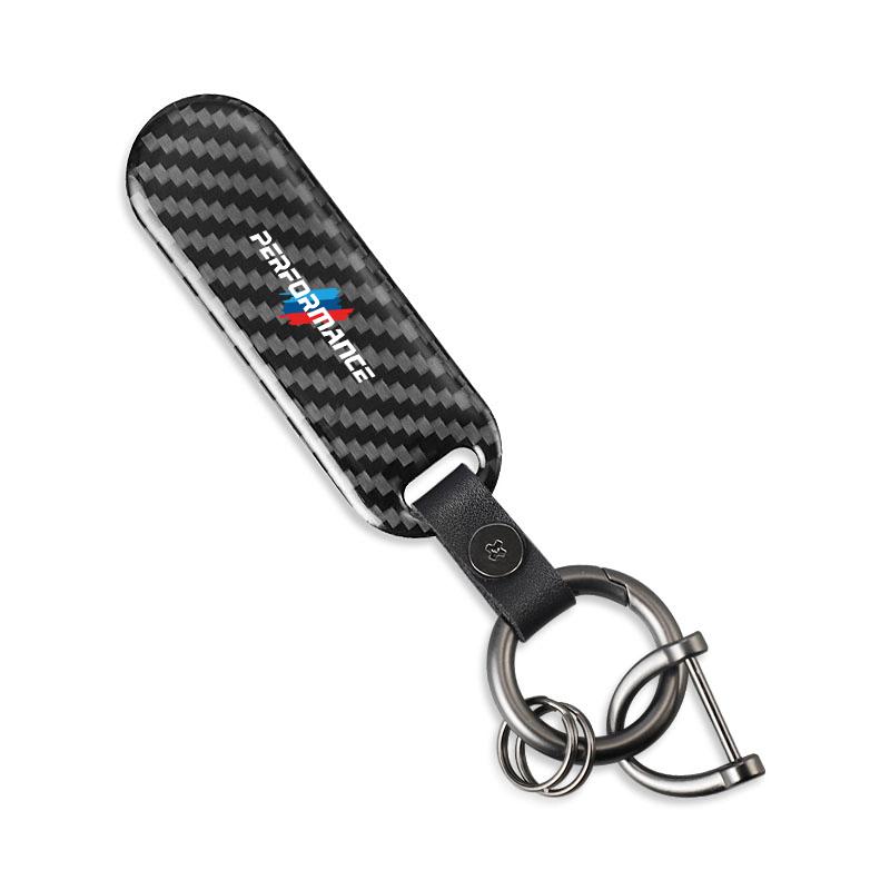 BAFK3 Hot 2025 Carbon Fiber Keychain Car Key Pendant Keyring For BMW i3 i4 E46 E90 E60 F30 F10 X1 X2 X3 X5 X4 X6 X7 G30 G20 G32 G11 G