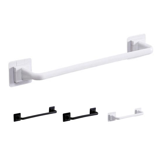 Вешалка для полотенец Настенная экономия места PP Простой внешний вид Держатель для хранения полотенец для общежития