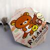 Rilakkuma,Bear Automatic Umbrella-Foldable, Durable 8-Bone Design, Compact and Stylish, Great for Camping, Halloween, Christmas, Mother's Da