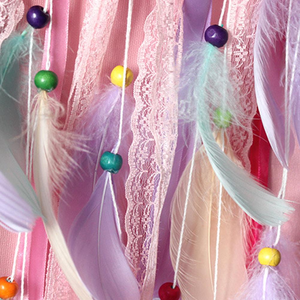 Flower Wall Hanging Decoration Colorful Flower Dream Catcher Flowers Dreamcatcher for Girls Bedroom for Girls Birthday Gifts