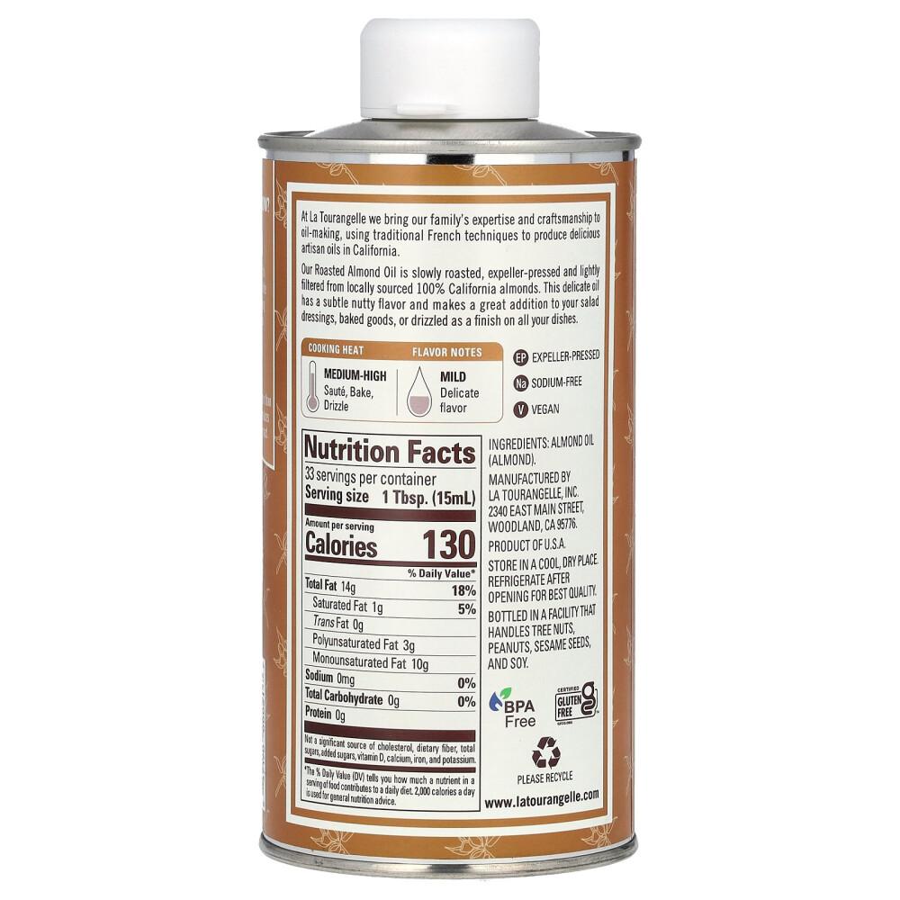 La Tourangelle Roasted Almond Oil 500ml (16.9 fl oz)