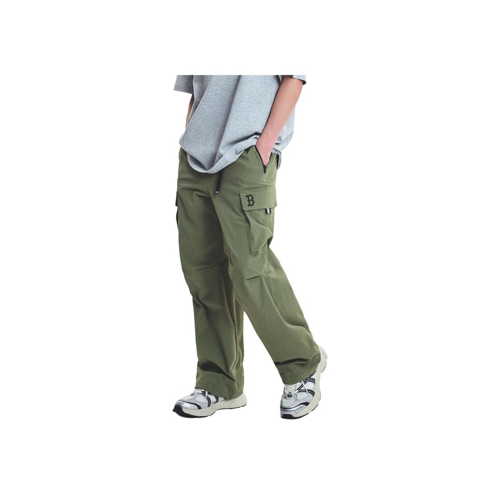 Новые брюки карго MLB Gofcore Boston Red Sox Унисекс Зеленый 3AWPB0553-43KAL