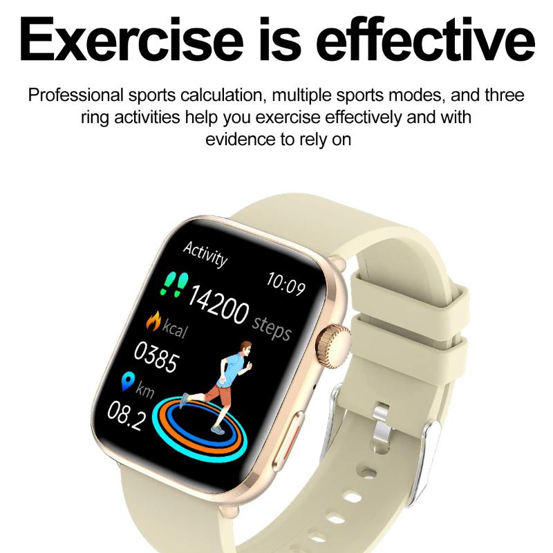 2025 Новые женские умные часы с ИИ, умная диагностика, HRV+PPG, монитор здоровья артериального давления и кислорода в крови, IP68, NFC смарт-часы для Xiaomi