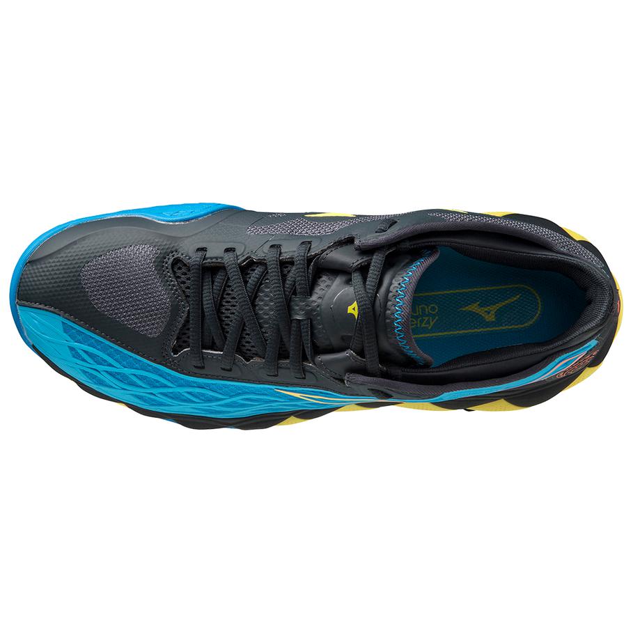 Mizuno Wave Enforce Модные Удобные Поддерживающие Низкие Теннисные Кроссовки Унисекс Синие Черные 61GA230025