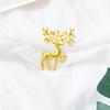 Christmas Gift Brooch Temperament Matte Matte Elk Art Brooch Women's Clothing Manufacturer Sales Spille Donna