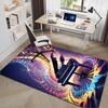 1Pc Piano keys music Printed circular carpet, home door mat, outdoor travel protection carpet A14