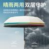 Новый автоматический складной зонт, мужской, большой выбор зонтов, женский, для погоды и дождя, двойной солнцезащитный козырек, солнцезащитный крем, защита от ультрафиолета, зонт от солнца