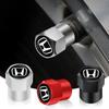 4Pcs Aluminum Alloy Car Tire Valve Cap Auto Wheel Accessories For Honda Accord Civic FIT Insight CRV Jazz HRV CRZ CRX City Vezel