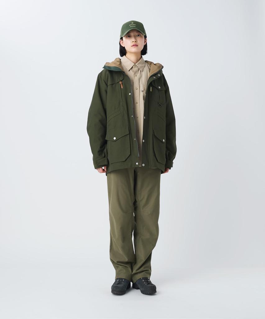 Толстовка с капюшоном Mountain Hoodie для мужчин, размер M [Snow Peak] SPTL-JK-26SU907 Женская, Оливковый,