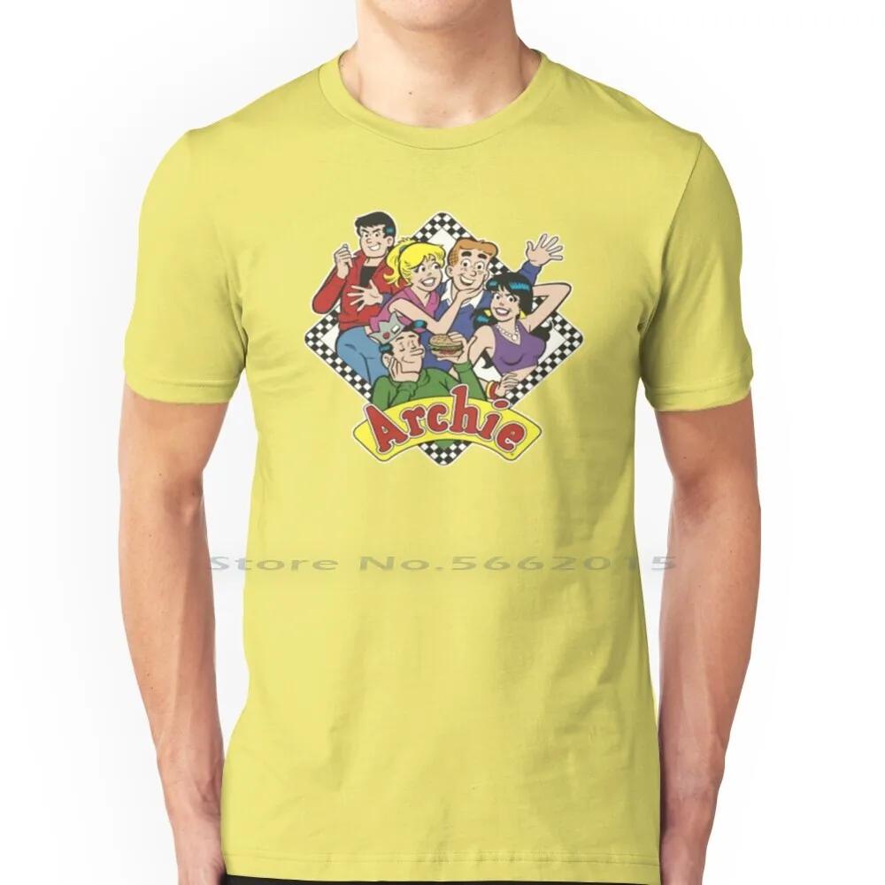 The Archies T Shirt 100% Cotton Archie Veronica Jughead Richie Classic Cartoon Comics Short Long Sleeve Tee Top