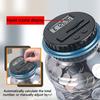 1PC Electronic Piggy Saving Box Digital LCD Counting Coin Bucke Jar Coins Storage Box For USD EURO Money Gifts Child Storage