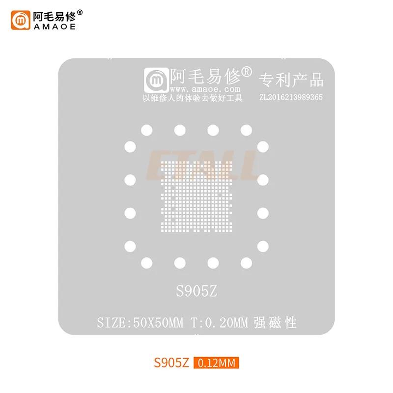 Платформа для пайки шариками Amaoe S905X4 для чипа основного управления Smart TV Box Amlogic S905L/905Z Трафарет BGA для реболлинга Паяльный набор