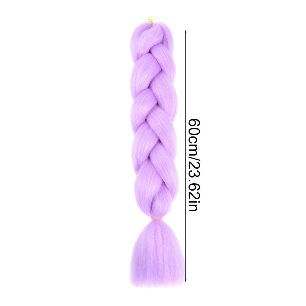 Purple Braiding Hair Extensions Pre Stretched Soft Synthetic Jumbo Braids DIY Ponytail for Party Special Events Festival Costume