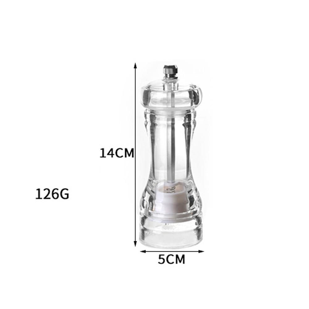 1 шт. акриловая прозрачная мельница для перца, ручная мельница для специй, морской соли