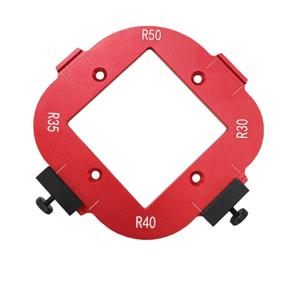 4 in 1 Router Template Accurate Measure Positioning Jig Corner Radius Template Woodworking