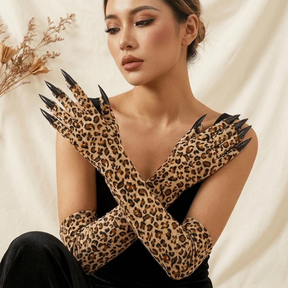 Personality Ghost Claw Mittens Long Sleeve Cosplay Gloves Halloween Gloves  Festival