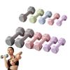 2KG Hand Weights Set Soft Rubber Handle Dumbbell Pair High Quality Small Dumbbell  Gym