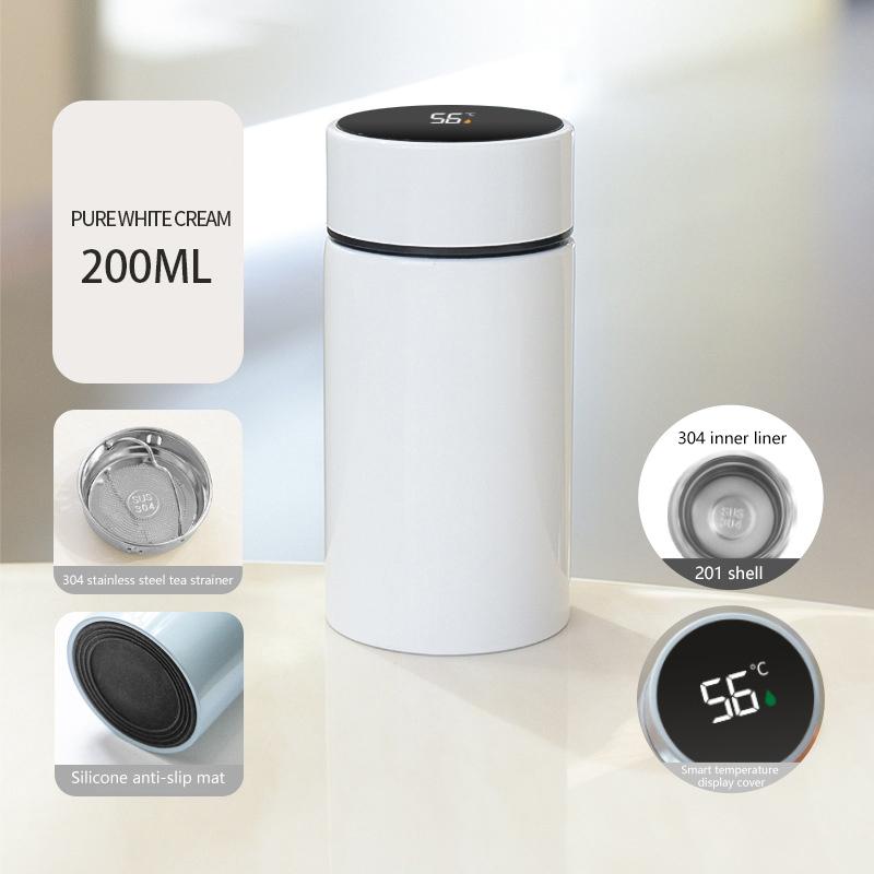 200 мл Умная термос-бутылка для воды с интеллектуальным дисплеем температуры Термосы из нержавеющей стали с фильтром-тройником