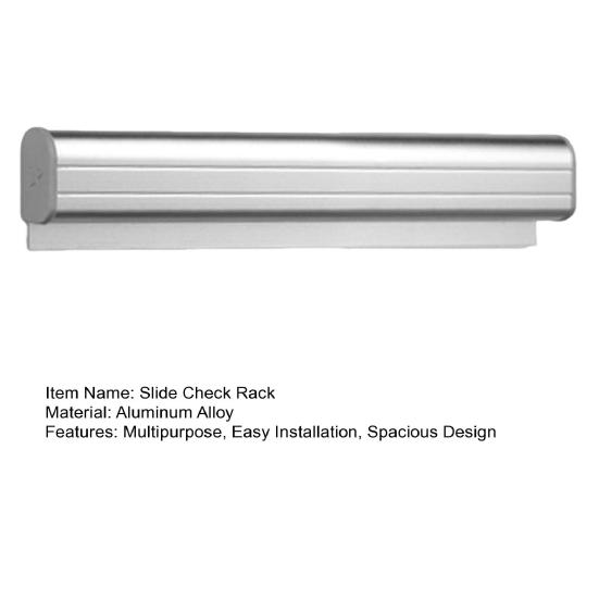 Алюминиевая настенная стойка для чеков с держателем для ручки и держателем для счетов, билетов, квитанций, заметок, зажим-держатель, органайзер заказов для ресторана